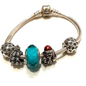 Pandora clasp bracelet with Christmas charms